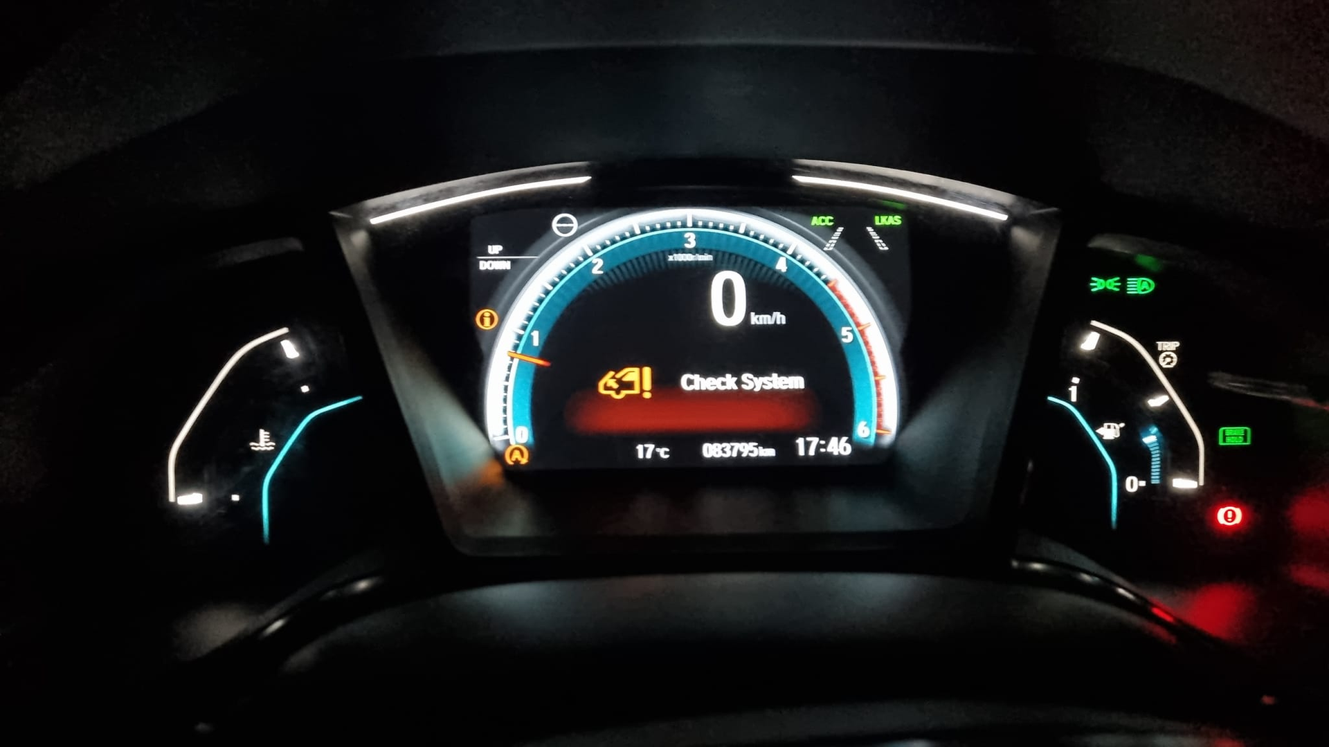 Check System Warning Message Honda Civic