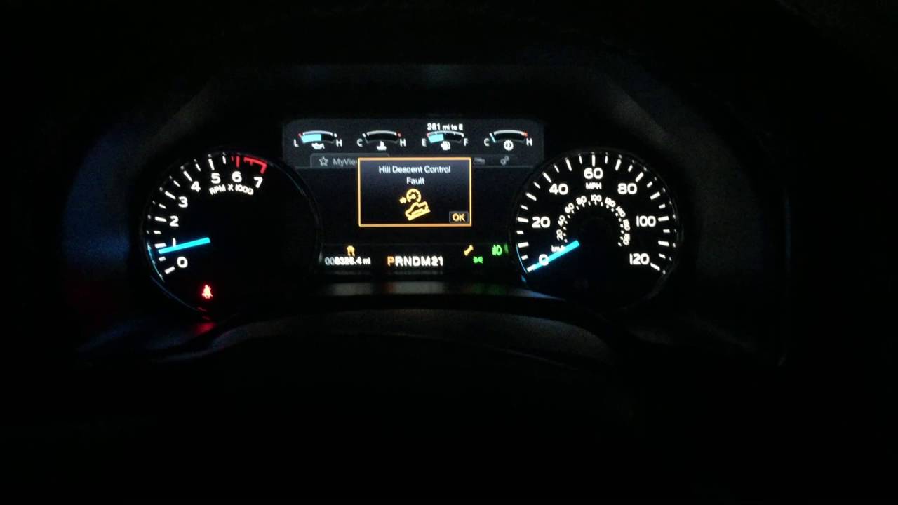 Hill Descent Control Fault