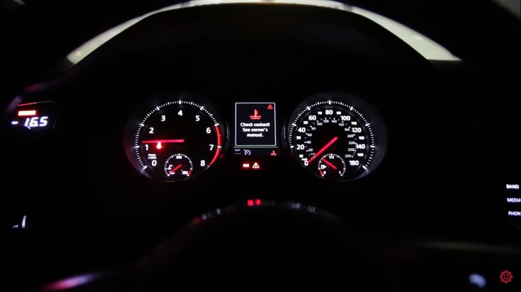 VW Coolant Warning Light